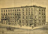 An illustration from Descriptions, diagrams and prices of twenty-one elegant new dwellings for sale on the crown of Lennox Hill. (1887)