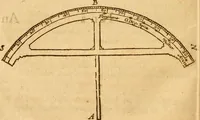 An illustration from The description and use of the sector, crosse-staffe, and other instruments : with a canon of artificiall Sines and Tangents, and the use thereof in astronomie, navigation, dialling and fortification .. (1636)