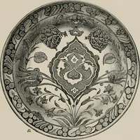 An illustration from A descriptive catalogue of the maiolica, Hispano-Moresco, Persian, Damascus, and Rhodian wares in the South Kensington Museum : with historical notes, marks, & monograms (1873)