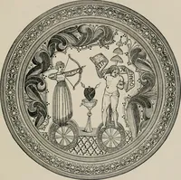 An illustration from A descriptive catalogue of the maiolica, Hispano-Moresco, Persian, Damascus, and Rhodian wares in the South Kensington Museum : with historical notes, marks, & monograms (1873)