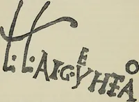 An illustration from A descriptive catalogue of the maiolica, Hispano-Moresco, Persian, Damascus, and Rhodian wares in the South Kensington Museum : with historical notes, marks, & monograms (1873)