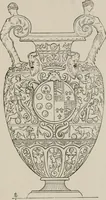 An illustration from A descriptive catalogue of the maiolica, Hispano-Moresco, Persian, Damascus, and Rhodian wares in the South Kensington Museum : with historical notes, marks, & monograms (1873)