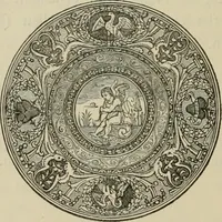 An illustration from A descriptive catalogue of the maiolica, Hispano-Moresco, Persian, Damascus, and Rhodian wares in the South Kensington Museum : with historical notes, marks, & monograms (1873)