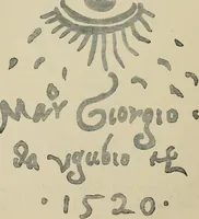 An illustration from A descriptive catalogue of the maiolica, Hispano-Moresco, Persian, Damascus, and Rhodian wares in the South Kensington Museum : with historical notes, marks, & monograms (1873)