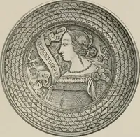 An illustration from A descriptive catalogue of the maiolica, Hispano-Moresco, Persian, Damascus, and Rhodian wares in the South Kensington Museum : with historical notes, marks, & monograms (1873)