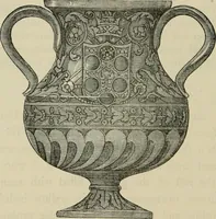 An illustration from A descriptive catalogue of the maiolica, Hispano-Moresco, Persian, Damascus, and Rhodian wares in the South Kensington Museum : with historical notes, marks, & monograms (1873)