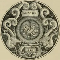 An illustration from A descriptive catalogue of the maiolica, Hispano-Moresco, Persian, Damascus, and Rhodian wares in the South Kensington Museum : with historical notes, marks, & monograms (1873)
