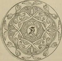 An illustration from A descriptive catalogue of the maiolica, Hispano-Moresco, Persian, Damascus, and Rhodian wares in the South Kensington Museum : with historical notes, marks, & monograms (1873)
