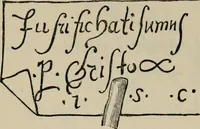 An illustration from A descriptive catalogue of the maiolica, Hispano-Moresco, Persian, Damascus, and Rhodian wares in the South Kensington Museum : with historical notes, marks, & monograms (1873)