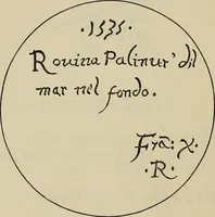 An illustration from A descriptive catalogue of the maiolica, Hispano-Moresco, Persian, Damascus, and Rhodian wares in the South Kensington Museum : with historical notes, marks, & monograms (1873)