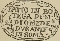 An illustration from A descriptive catalogue of the maiolica, Hispano-Moresco, Persian, Damascus, and Rhodian wares in the South Kensington Museum : with historical notes, marks, & monograms (1873)