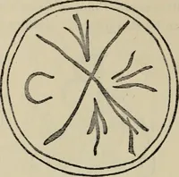 An illustration from A descriptive catalogue of the maiolica, Hispano-Moresco, Persian, Damascus, and Rhodian wares in the South Kensington Museum : with historical notes, marks, & monograms (1873)