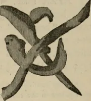 An illustration from A descriptive catalogue of the maiolica, Hispano-Moresco, Persian, Damascus, and Rhodian wares in the South Kensington Museum : with historical notes, marks, & monograms (1873)