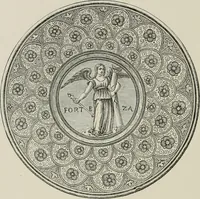 An illustration from A descriptive catalogue of the maiolica, Hispano-Moresco, Persian, Damascus, and Rhodian wares in the South Kensington Museum : with historical notes, marks, & monograms (1873)