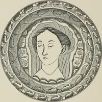 An illustration from A descriptive catalogue of the maiolica, Hispano-Moresco, Persian, Damascus, and Rhodian wares in the South Kensington Museum : with historical notes, marks, & monograms (1873)