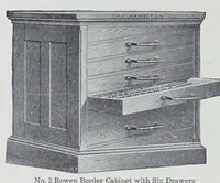 Picture 2 of 12 from Descriptive catalogue and price list of wood furniture, cylinder presses and job presses, cutters, die presses, punching machinery, stitching and sewing machines, paging and numbering machines, scoring and perforating machines, and all supplies for the printer, bookbinder, and all allied trades (1910), leaf 46