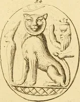 An illustration from A descriptive catalogue of a general collection of ancient and modern engraved gems, cameos as well as intaglios : taken from the most celebrated cabinets in Europe ; and cast in coloured pastes, white enamel, and sulphur (1791)