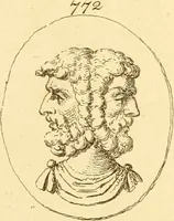 An illustration from A descriptive catalogue of a general collection of ancient and modern engraved gems, cameos as well as intaglios : taken from the most celebrated cabinets in Europe ; and cast in coloured pastes, white enamel, and sulphur (1791)