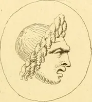 An illustration from A descriptive catalogue of a general collection of ancient and modern engraved gems, cameos as well as intaglios : taken from the most celebrated cabinets in Europe ; and cast in coloured pastes, white enamel, and sulphur (1791)
