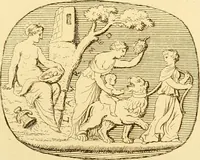 An illustration from A descriptive catalogue of a general collection of ancient and modern engraved gems, cameos as well as intaglios : taken from the most celebrated cabinets in Europe ; and cast in coloured pastes, white enamel, and sulphur (1791)