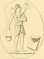An illustration from A descriptive catalogue of a general collection of ancient and modern engraved gems, cameos as well as intaglios : taken from the most celebrated cabinets in Europe ; and cast in coloured pastes, white enamel, and sulphur (1791)