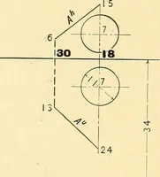 An illustration from Descriptive geometry (1909)
