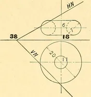 An illustration from Descriptive geometry (1909)