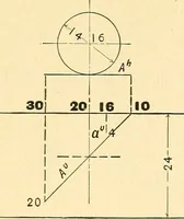 An illustration from Descriptive geometry (1909)