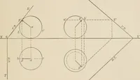 An illustration from Descriptive geometry for students in engineering science and architecture; a carefully graded course of instruction (1915)