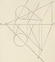 An illustration from Descriptive geometry for students in engineering science and architecture; a carefully graded course of instruction (1915)