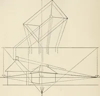 An illustration from Descriptive geometry for students in engineering science and architecture; a carefully graded course of instruction (1915)
