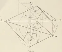 An illustration from Descriptive geometry for students in engineering science and architecture; a carefully graded course of instruction (1915)