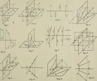An illustration from Descriptive geometry; with numerous problems and practical applications (1922)