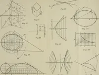 An illustration from Descriptive geometry; with numerous problems and practical applications (1922)