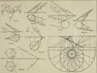 An illustration from Descriptive geometry; with numerous problems and practical applications (1922)