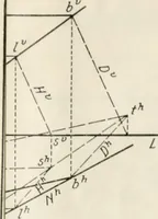 An illustration from Descriptive geometry; with numerous problems and practical applications (1922)