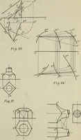 An illustration from Descriptive geometry; with numerous problems and practical applications (1922)