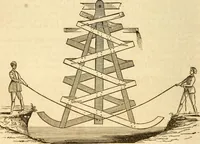 An illustration from A descriptive and historical account of hydraulic and other machines for raising water (1850)