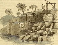 An illustration from A descriptive and historical account of hydraulic and other machines for raising water (1850)