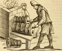 An illustration from A descriptive and historical account of hydraulic and other machines for raising water (1850)