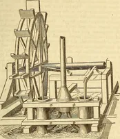 An illustration from A descriptive and historical account of hydraulic and other machines for raising water (1850)