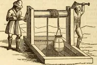 An illustration from A descriptive and historical account of hydraulic and other machines for raising water (1850)