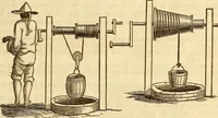 An illustration from A descriptive and historical account of hydraulic and other machines for raising water (1850)