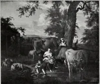 An illustration from A descriptive and illustrated catalogue of 150 paintings by old masters of the Dutch, Flemish, German, Italian, Spanish and French schools from the Kleinberger Galleries (1911)