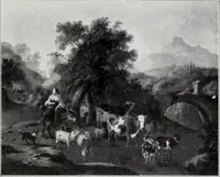 An illustration from A descriptive and illustrated catalogue of 150 paintings by old masters of the Dutch, Flemish, German, Italian, Spanish and French schools from the Kleinberger Galleries (1911)