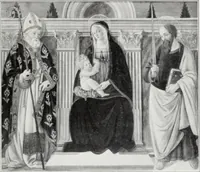 An illustration from A descriptive and illustrated catalogue of 150 paintings by old masters of the Dutch, Flemish, German, Italian, Spanish and French schools from the Kleinberger Galleries (1911)