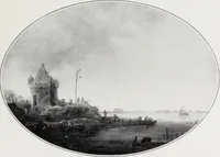 An illustration from A descriptive and illustrated catalogue of 150 paintings by old masters of the Dutch, Flemish, German, Italian, Spanish and French schools from the Kleinberger Galleries (1911)
