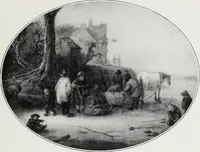 An illustration from A descriptive and illustrated catalogue of 150 paintings by old masters of the Dutch, Flemish, German, Italian, Spanish and French schools from the Kleinberger Galleries (1911)
