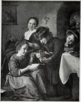An illustration from A descriptive and illustrated catalogue of 150 paintings by old masters of the Dutch, Flemish, German, Italian, Spanish and French schools from the Kleinberger Galleries (1911)