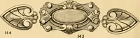 An illustration from Descriptive price list of patented artificial wood ornaments, for furniture manufacturers, architects, builders, interior decorators, stair builders, car builders, organ manufacturers, steamboat builders, etc. etc. (1871)